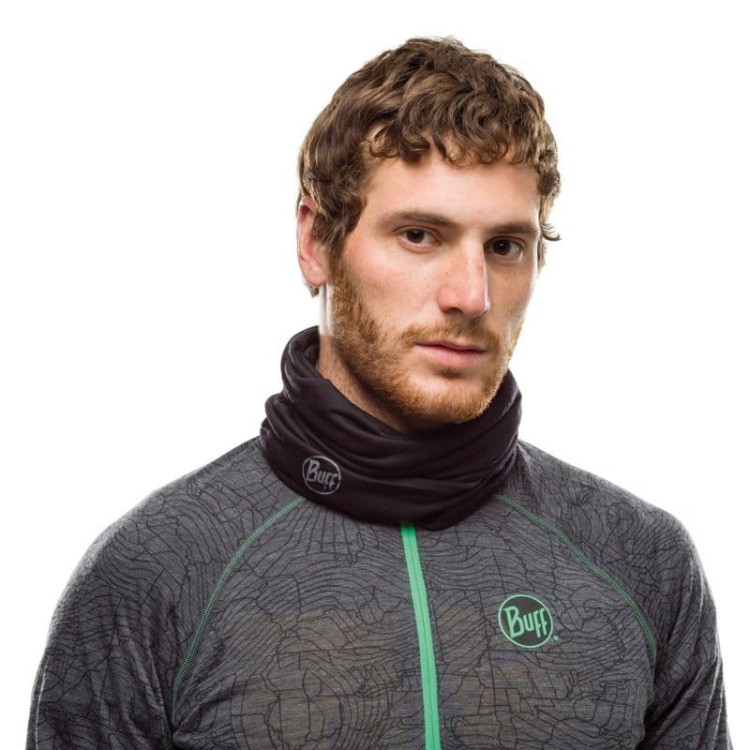 Chusta Buff Merino Wool Lightweight SOLID BLACK..jpg