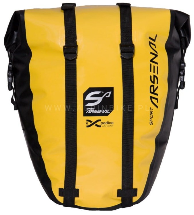Sport Arsenal art. 312Y sakwa boczna na bagażnik żółta_2.jpg