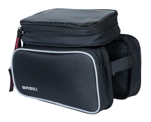 Torba na ramę BASIL SPORT DESIGN TOP TUBE FRAME DOUBLE BAG 1.5L, wodoodporna czarna 2.jpg