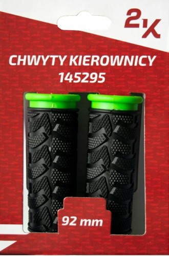 CHWYT KIEROWNICY 2K 92mm czarno-zielony.JPG