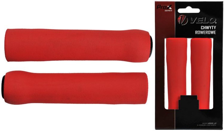 CHWYTY VELO PROX VLG-1381A 130mm CZERWONE SILICON.jpg