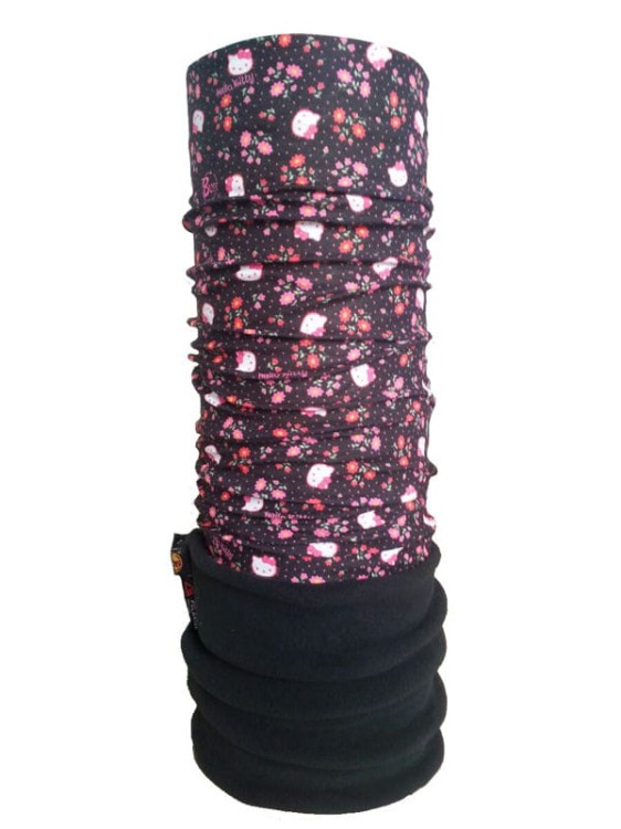 Junior Polar Buff Hello Kitty FLOWERS BLACK.jpg