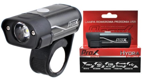 LAMPA PRZÓD PROX HYDRA CZARNA CREE+2xLED 400Lm USB.jpg