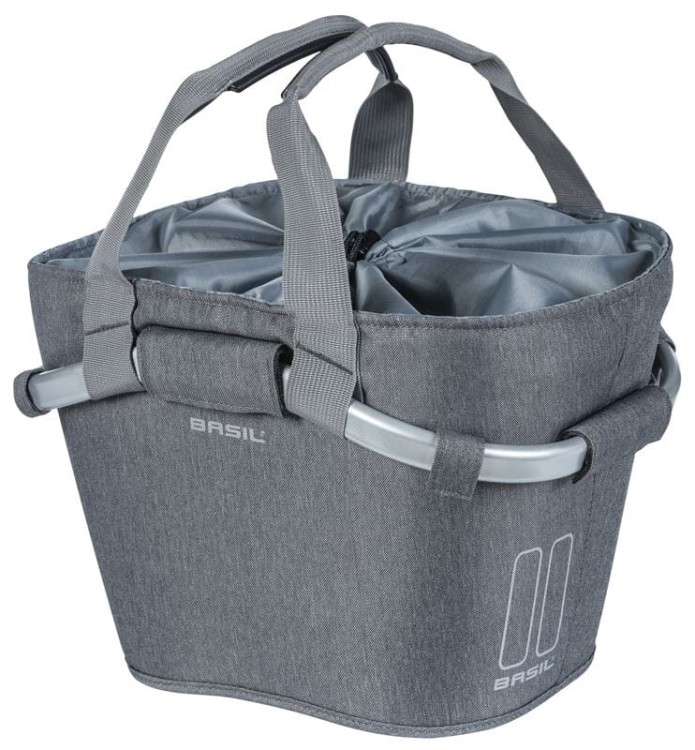 Kosz na kierownicę przedni bagażnik BASIL CLASSIC CARRY ALL FRONT BASKET KF 15L, szary.jpg