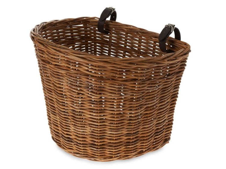 Kosz na kierownicę przedni bagażnik BASIL DARCY L mocowanie na paski, ratan varnished natural.jpg
