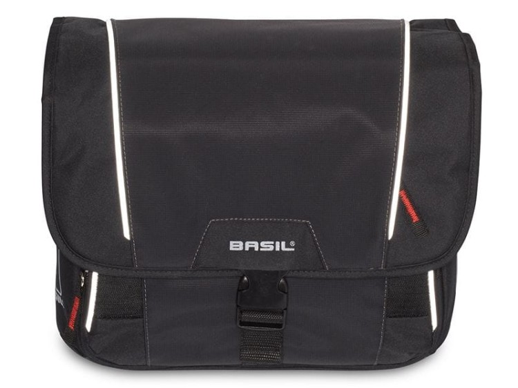 Torba na kierownicę BASIL SPORT DESIGN FRONT BAG 8L, czarna + Mocowanie do torby BASIL KLIKFIX ADAPTER.jpg