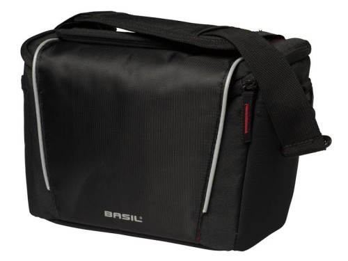 Torba na kierownicę BASIL SPORT DESIGN FRONT BAG 7L, czarna + Mocowanie do torby BASIL BASEASY + KLIKFIX ADAPTER PLATE system do mocowania na sztycę kierownicy i kierownicę odpinany.jpg