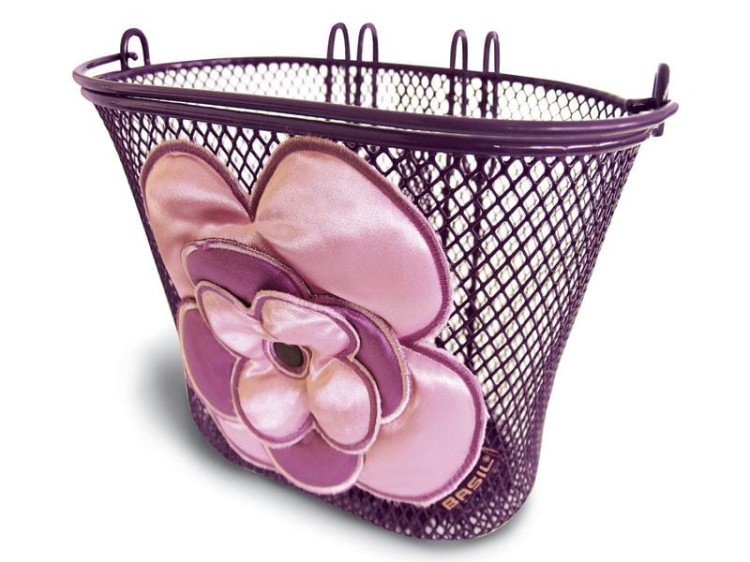 Kosz na kierownicę BASIL JASMIN BASKET JUNIOR mocowanie na haki 12-20, stalowy fioletowy.jpg