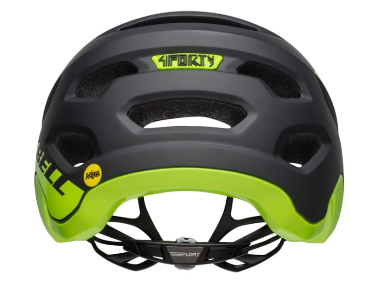 Kask mtb BELL 4FORTY cliffhanger matte gloss black green  ..jpg