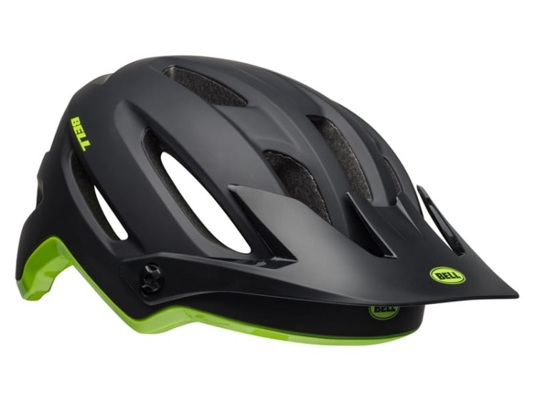 Kask mtb BELL 4FORTY cliffhanger matte gloss black green ..jpg