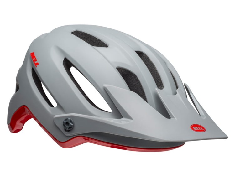 Kask mtb BELL 4FORTY cliffhanger matte gloss gray crimson ..jpg