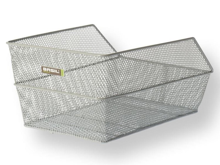 Kosz na tylny bagażnik BASIL CENTO + Mounting set for CENTO basket, stalowy srebrny.jpg