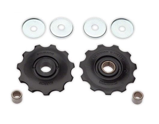 KÓŁKA PRZERZUTKI SHIMANO DO RDM390 430 4000 GÓRNE I NAPINAJĄCE DOLNE 11T Y5XG98060.jpg